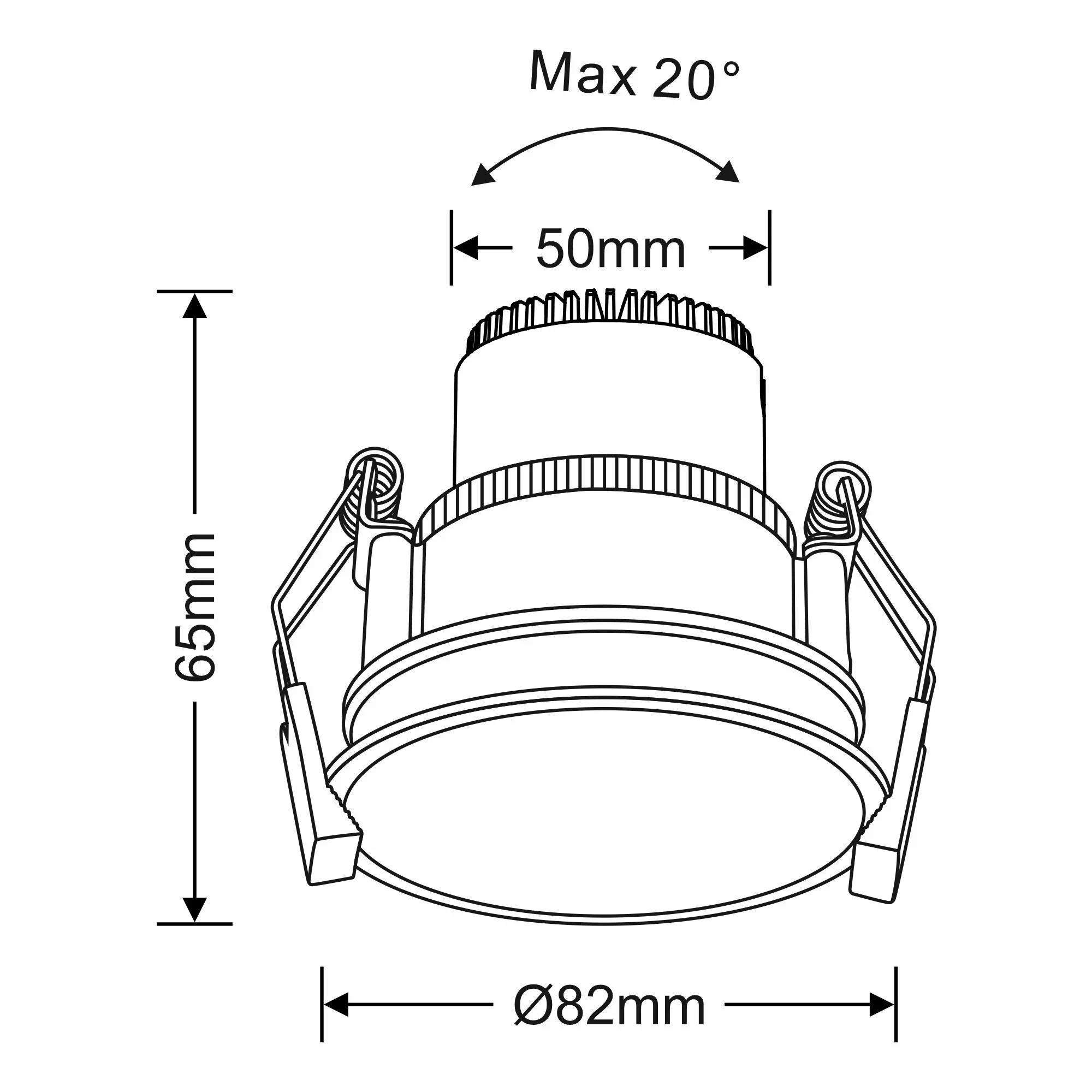 Bania A 8S Recessed Ceiling Luminaires Dlux Round Recess Ceiling